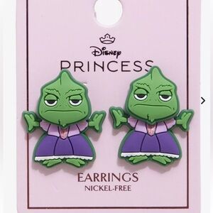 Disney Princess Rapunzel Pascal Green and Purple Dress Earrings